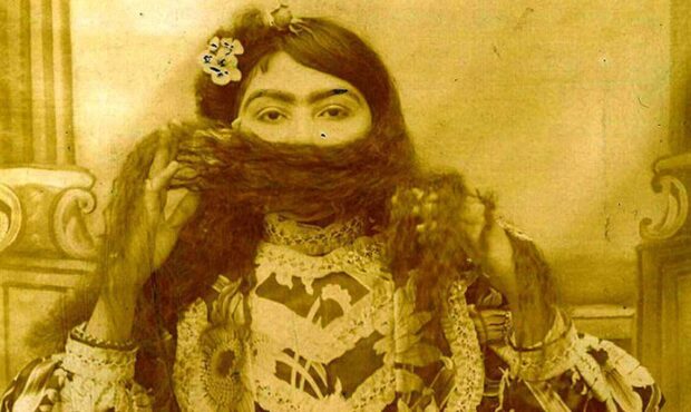 تصاویر زنان حرمسرا در سرخه حصار و حالات عاشقانه دختر شاه قاجار
